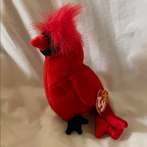 red cardinal beanie baby